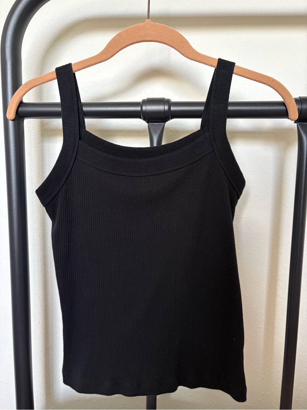 American Eagle Outfitters Black Ribbed Tank Top